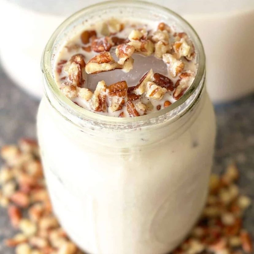 Agua de horchata con nuez