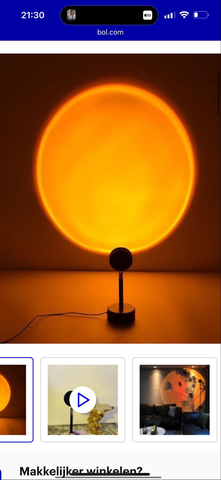 Sunset lamp