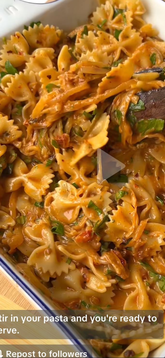 Caramelized Onion Baked Pasta