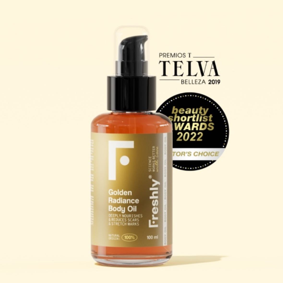 Golden Radiance Body Oil - Freshly Cosmetics