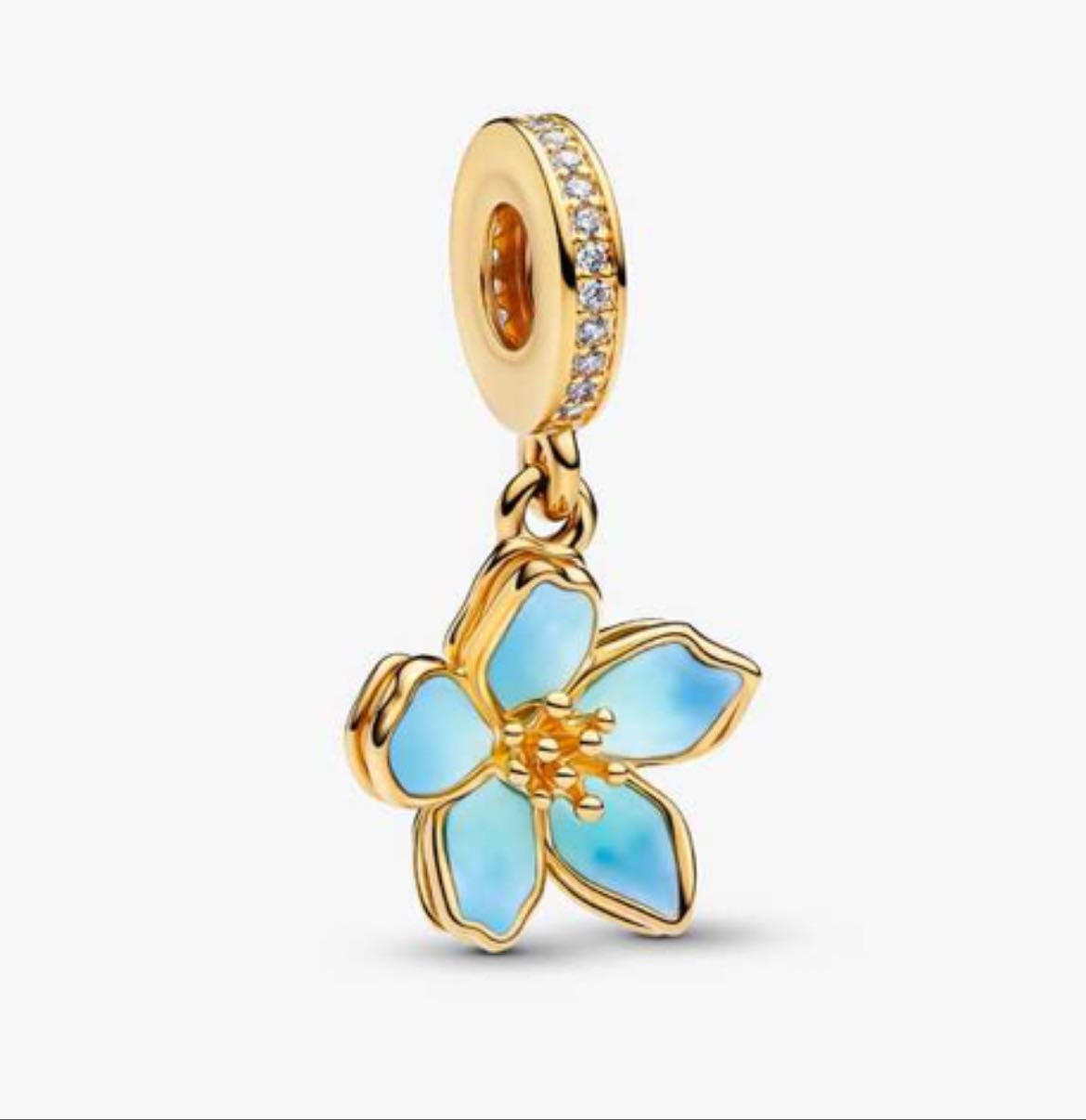 Blue blossom dangle charm - £80.00