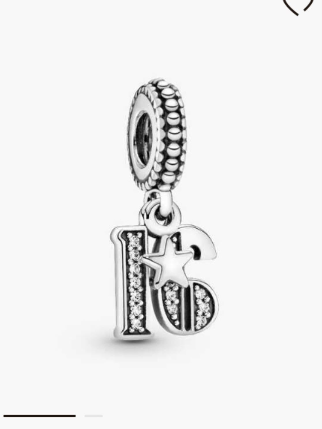 16th celebration dangle charm - £50.00