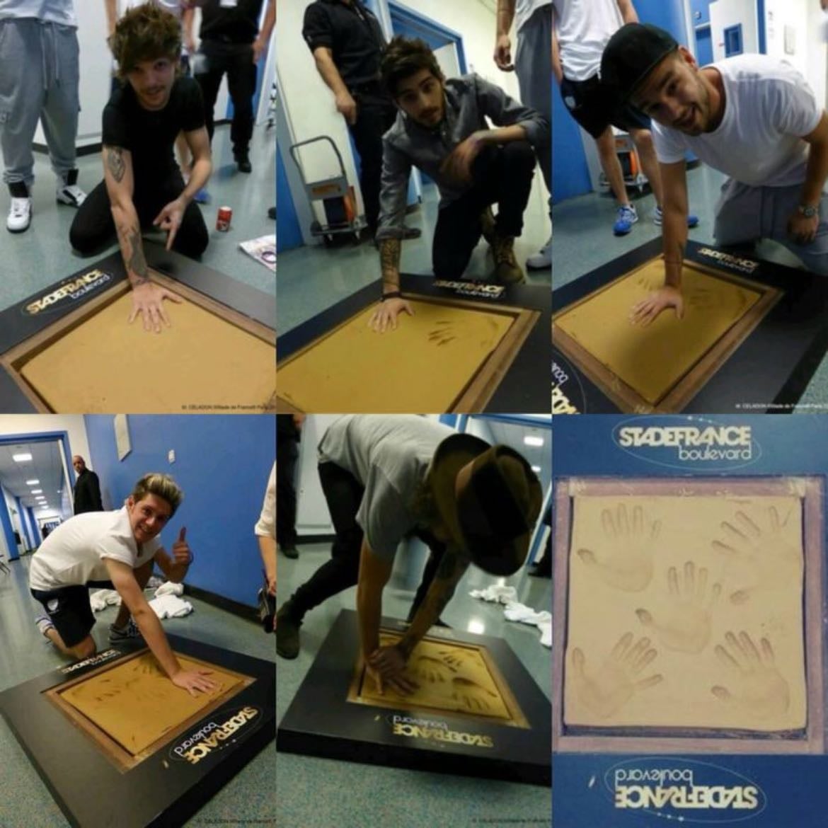 See the one direction handprints at Madame Tussaud’s in London - I am going hope and pray it’s there
