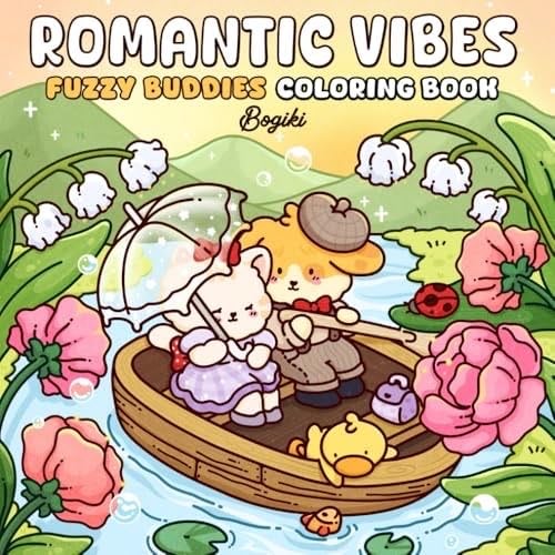 Romantic Vibes: A Valentine's Day Inspired Coloring Book for Teens and Adults Featuring Cozy Love Corners and Tender Moments for Stress Relief - BOGIKI Publishing · 2025