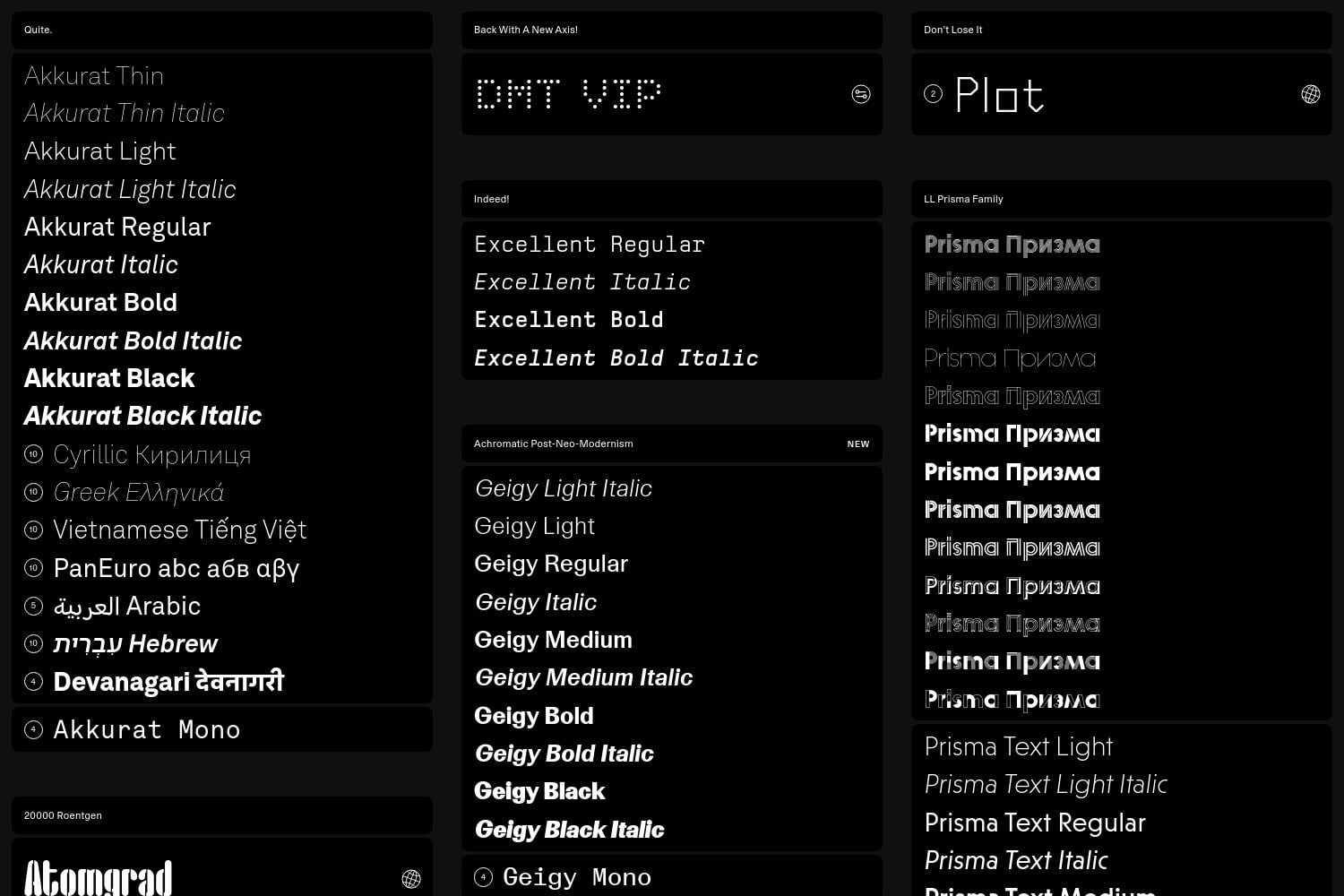 Lineto Typefaces - Lineto.com