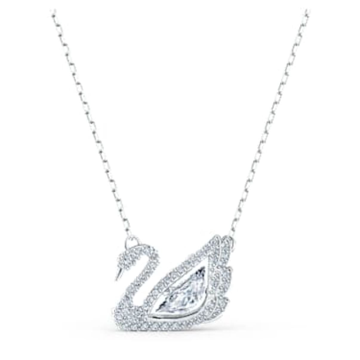 swarovski swan necklace