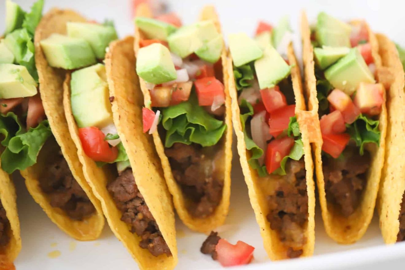 Crispy beef tacos