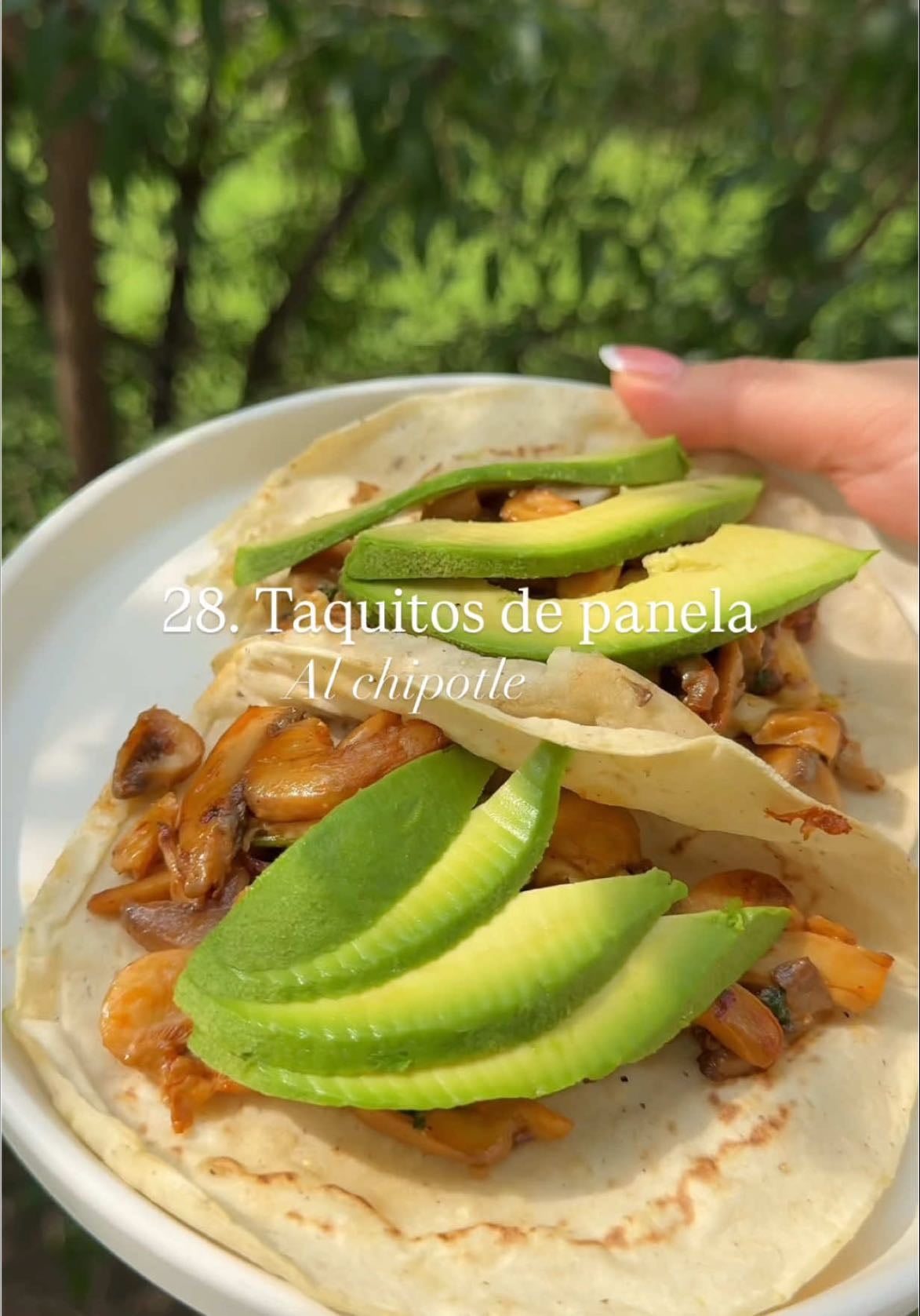 Tacos de panela al chipotle