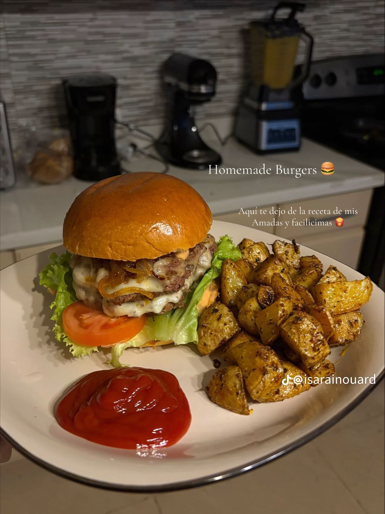 Homemade burgers