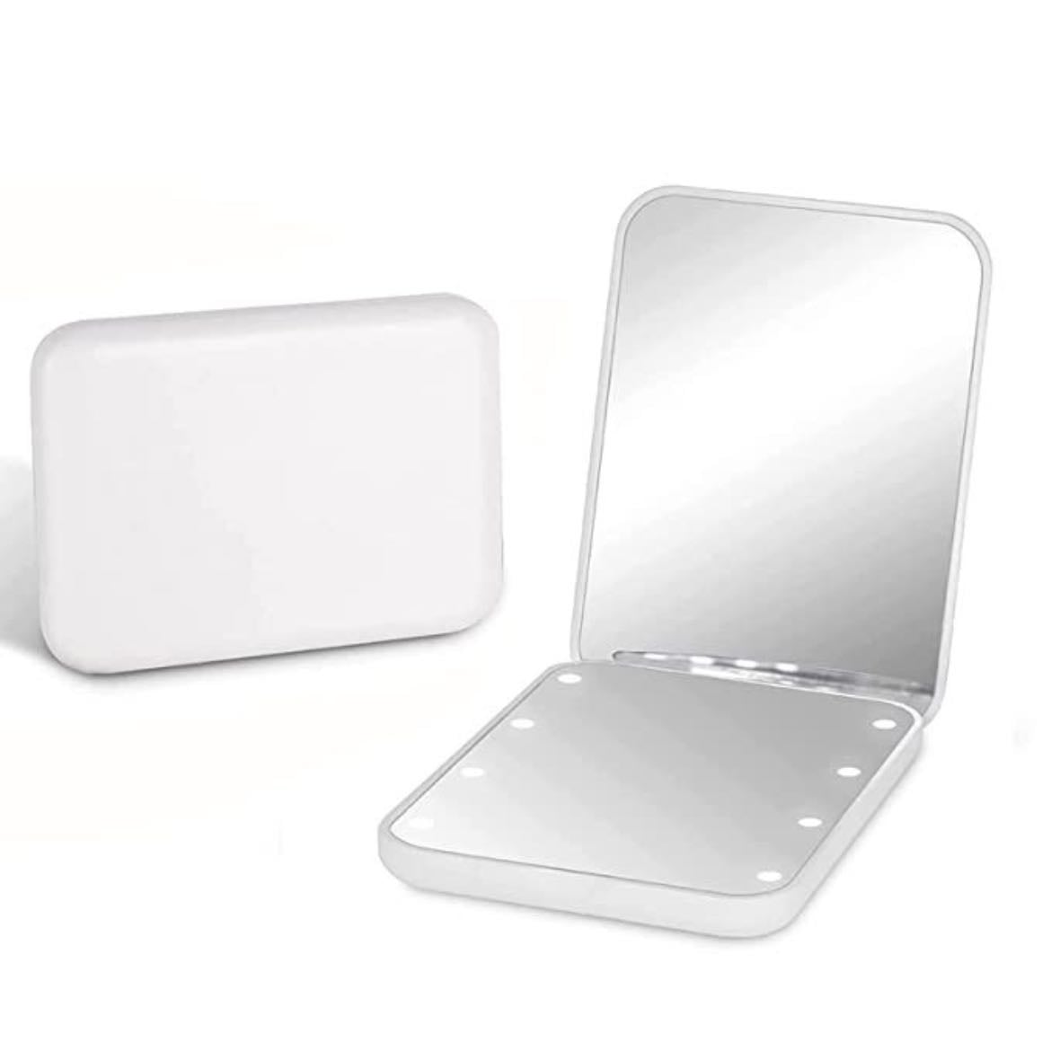 espejo de bolsillo con led