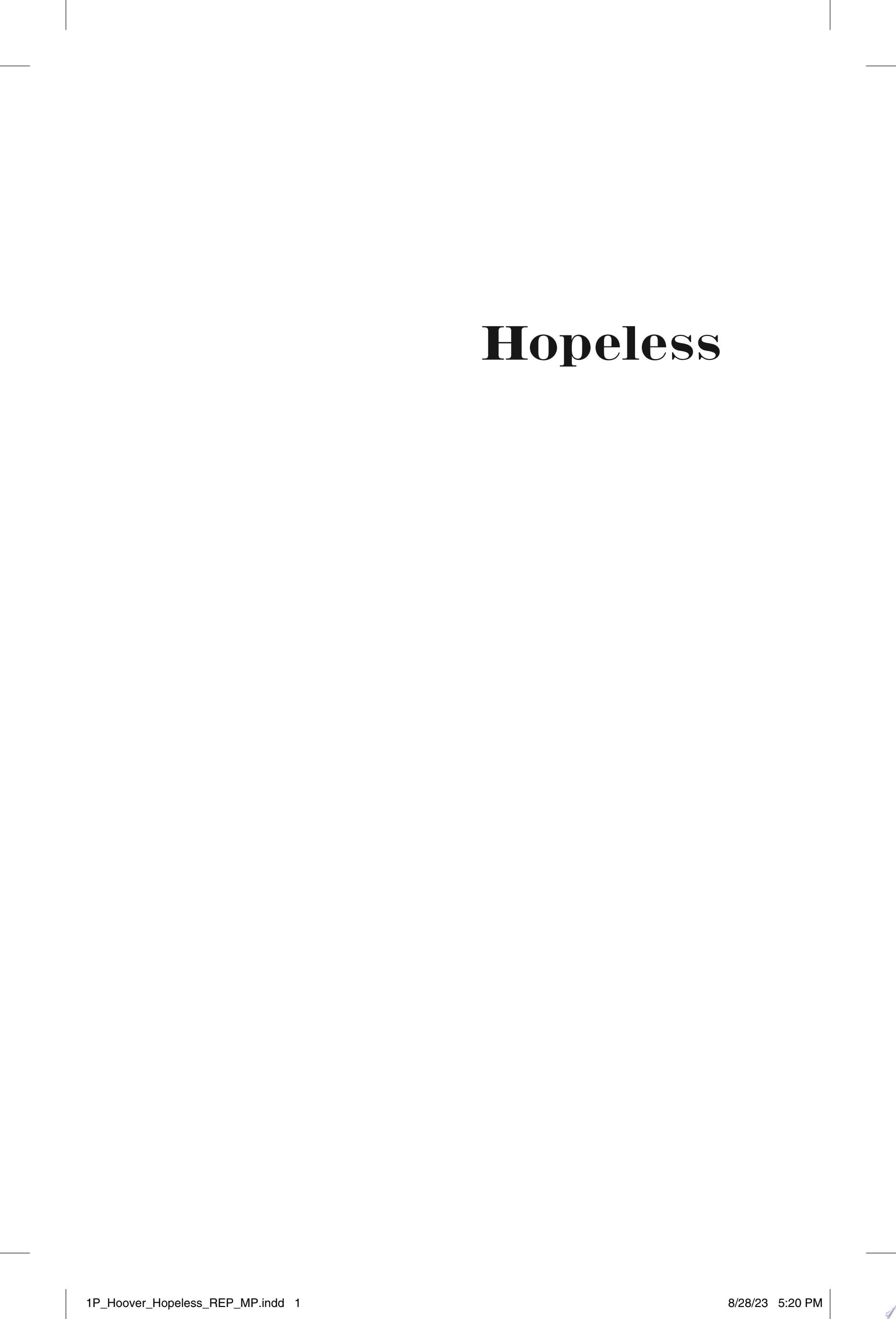 Hopeless - Colleen Hoover · 2022