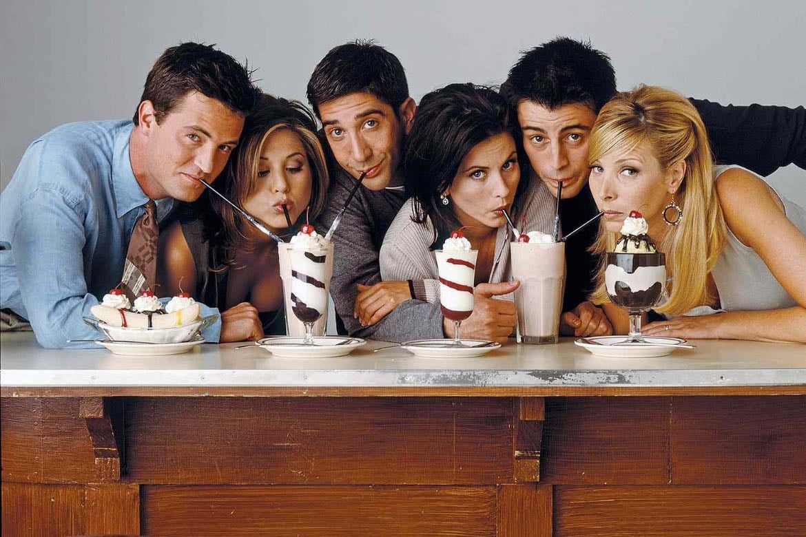 monica, chandler, joey, ross, rachel, pheobe - friends