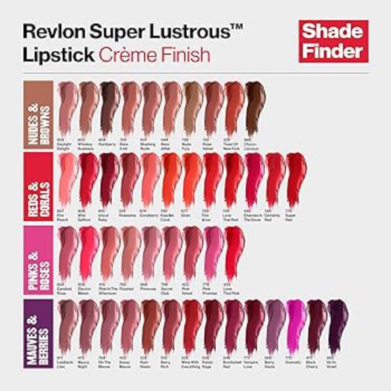 Superlustrous Revlon - Labial en barra (rum raisin)