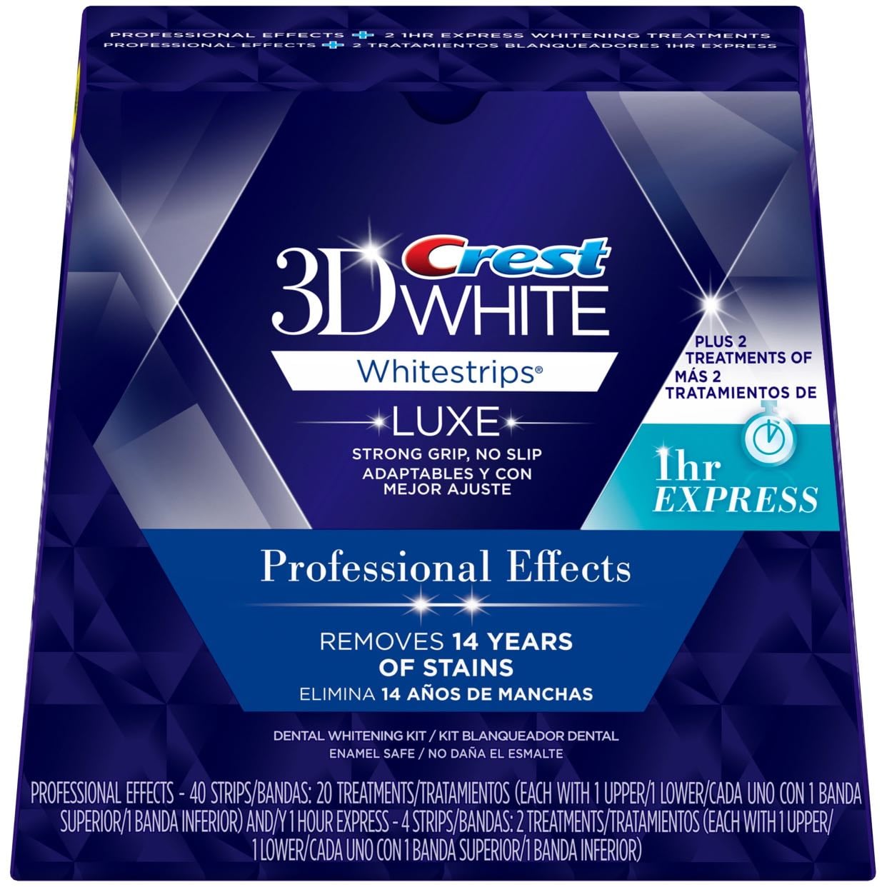 Whitestrips 3D Crest - Tiras blanqueadoras de dientes