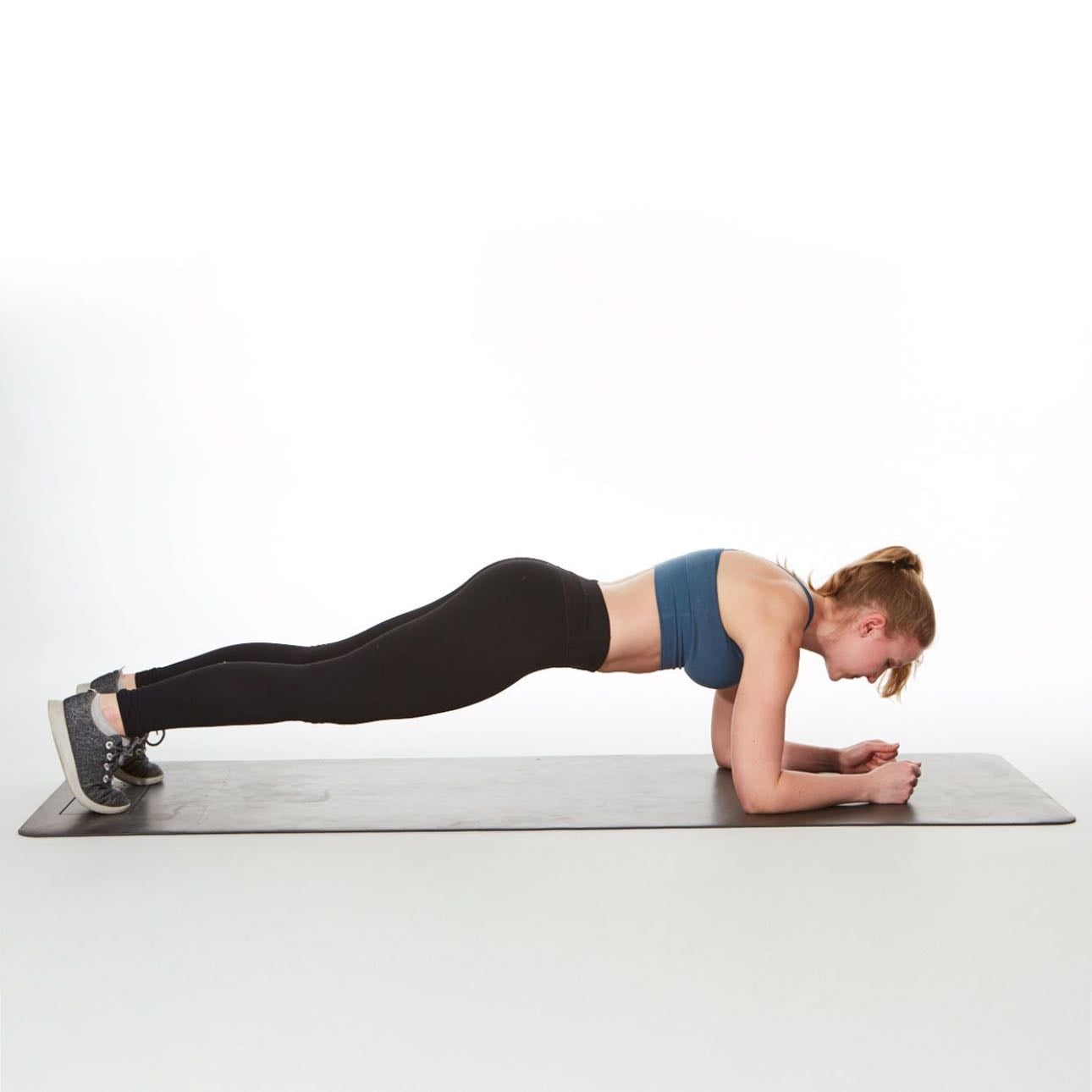 Plank hold - Wourkout (3 rounds) -Core & waist-