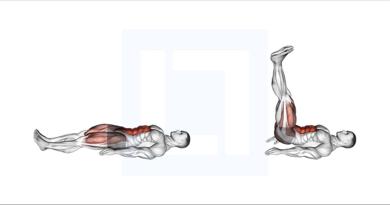 Leg raises - Wourkout (3 rounds) -Core & waist-
