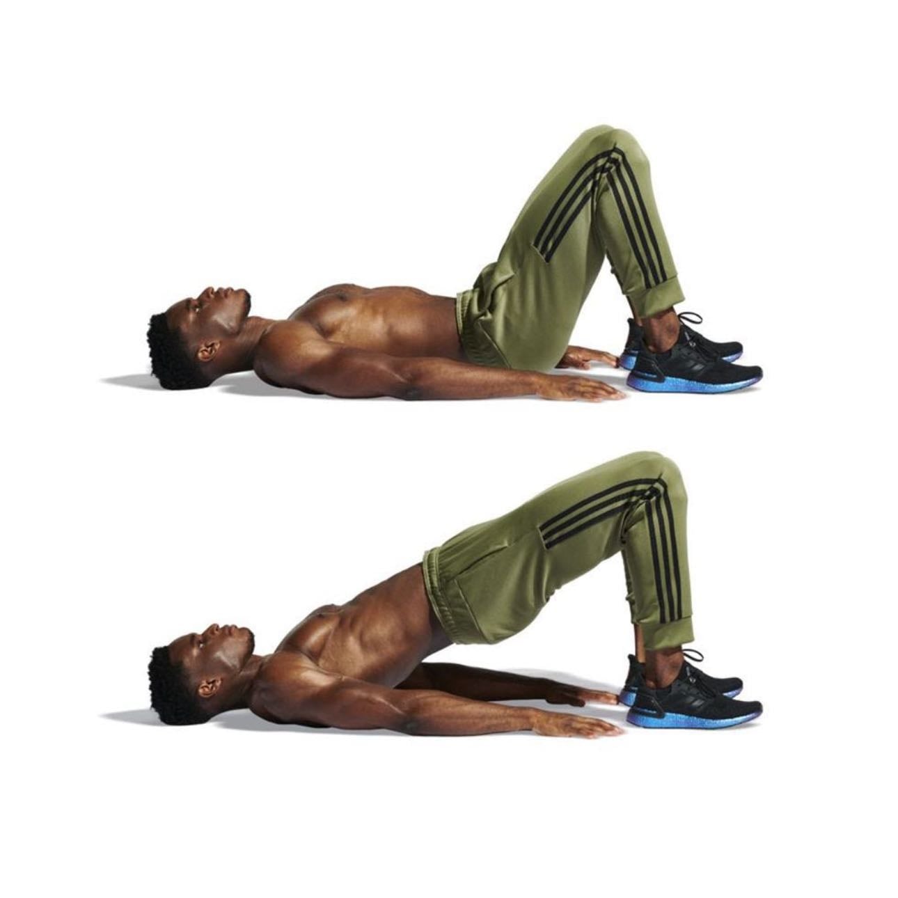 Glute bridge - Wourkout (3 rounds) -Lower Body-