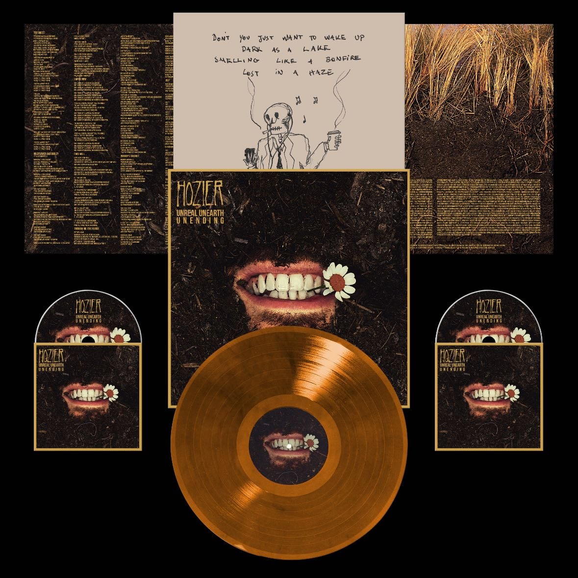 unreal unearth vinyl (gold version) - album • hozier