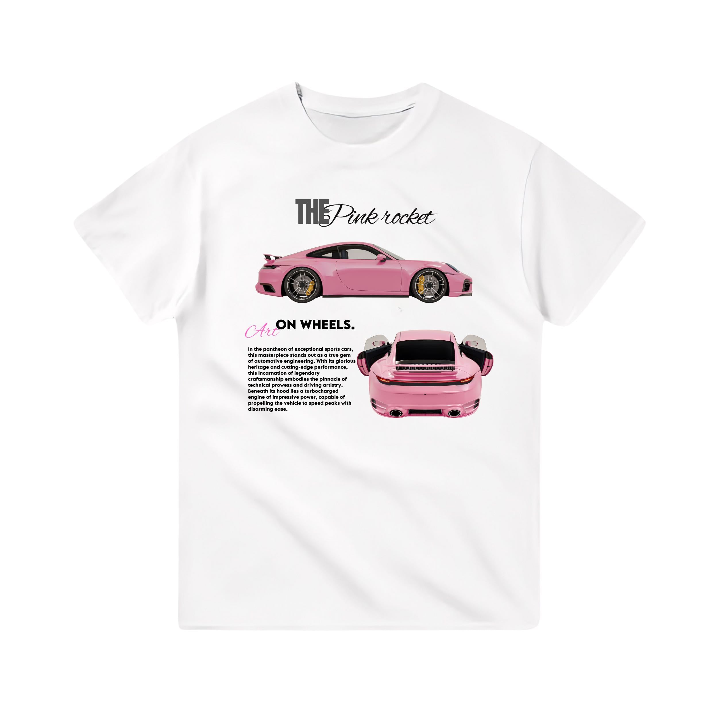 Pink rocket tee - Art On Wheels