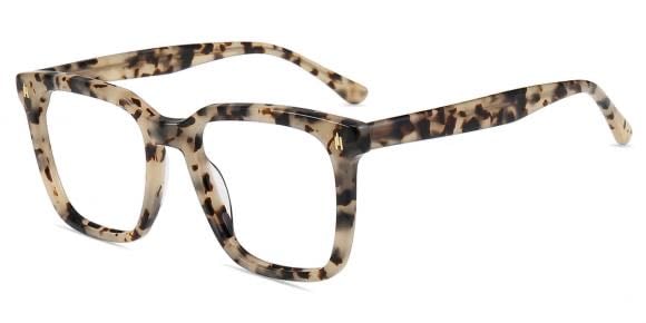 Lunettes de vue Unisexe Lindsay20516 | Motifs Acétate Moyen Carré lunettes | Firmoo FR - Firmoo.fr