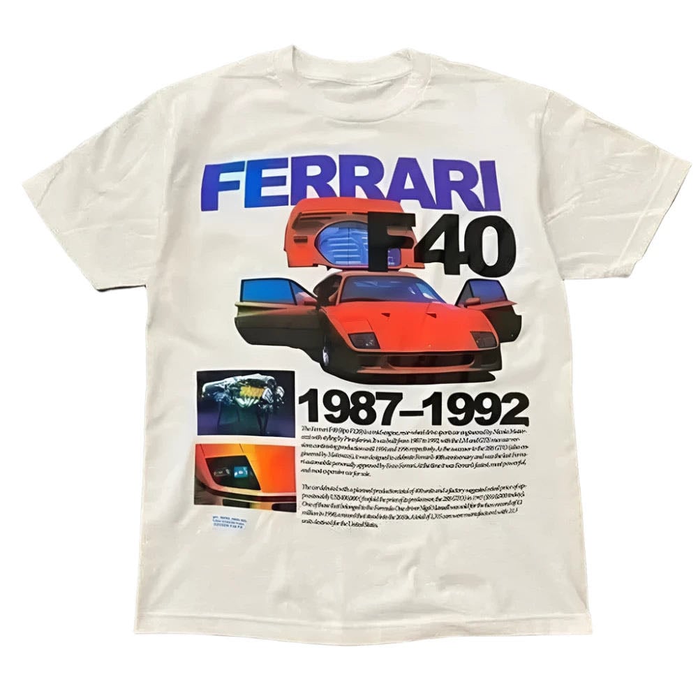 Classic Retro Car Printed Tee - Glamtrend