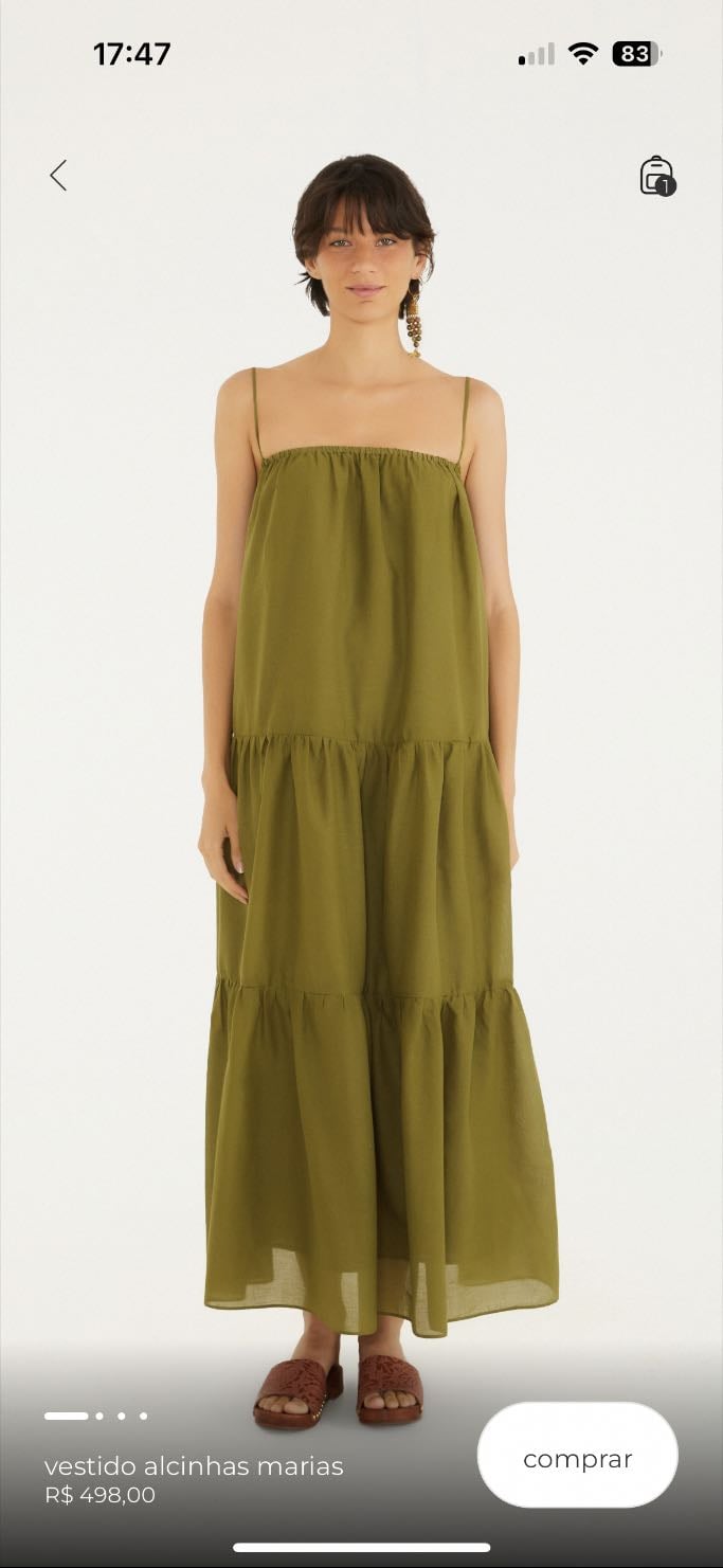 vestido farm pp