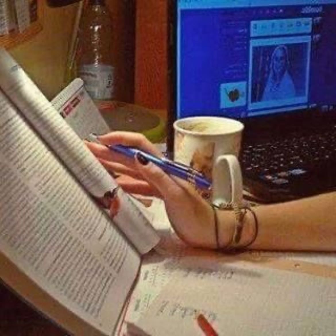 researching