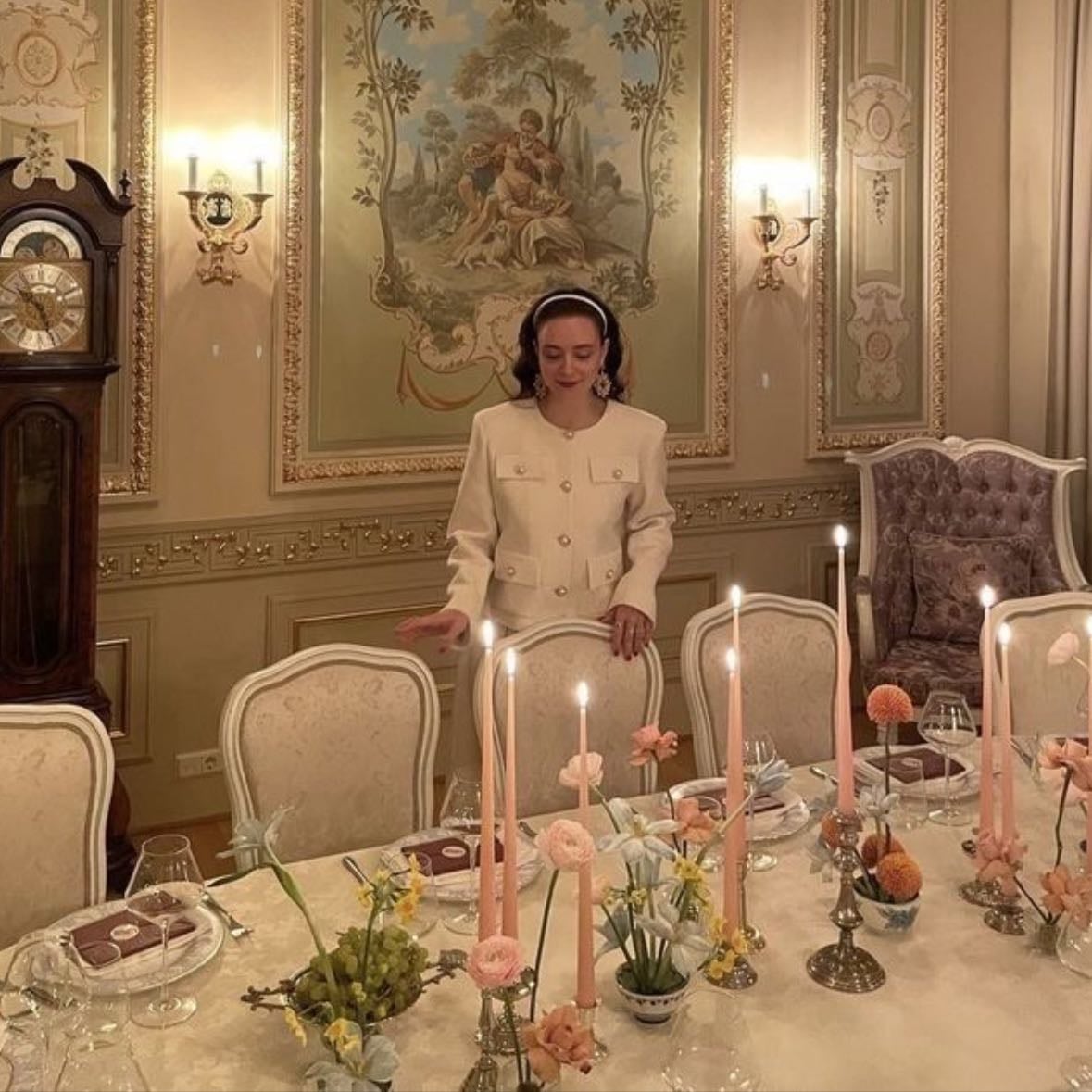 An enormous dinner table