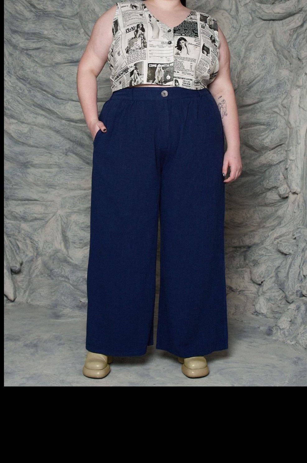 Blue trousers