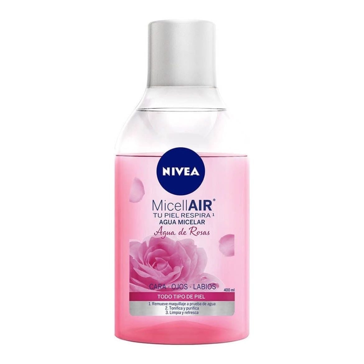 Nívea Makeup remover Agua de rosas - un sincero NO me sacó muchos granitos, olía muy rico y dejaba la piel suave pero cero recomendable