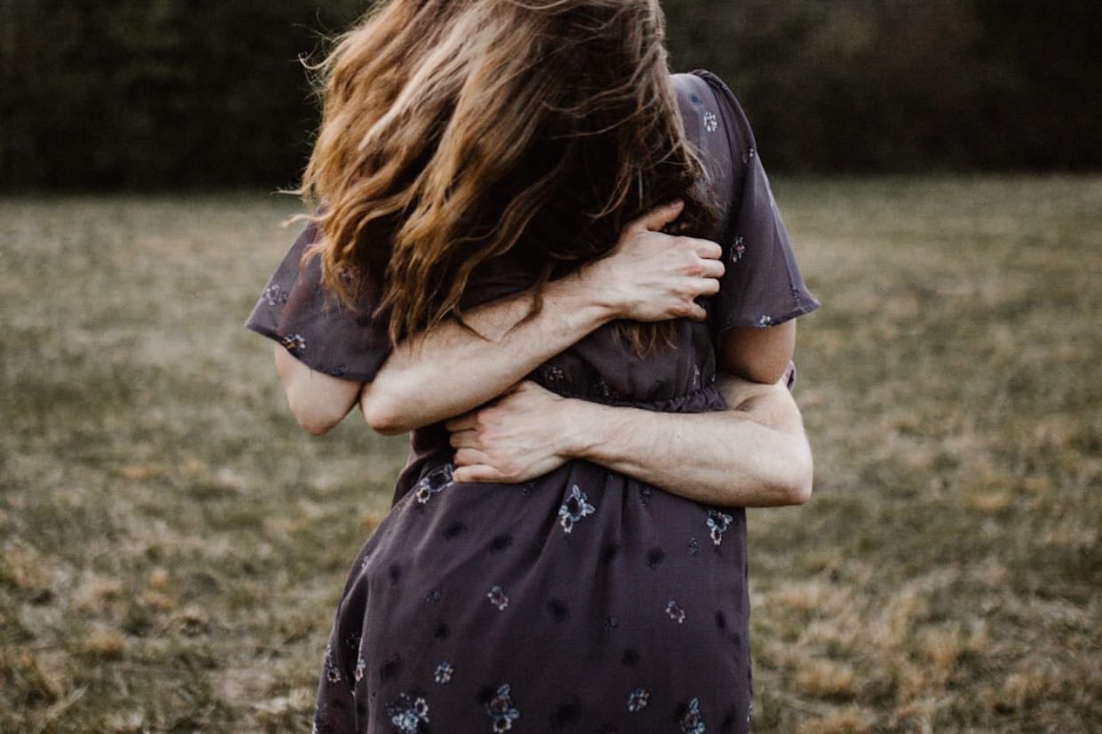 Hug someone