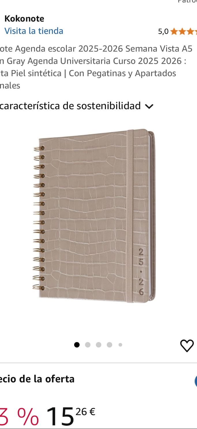 Kokonote Agenda Caiman Gray - Comprar en la tienda en Amazon ›