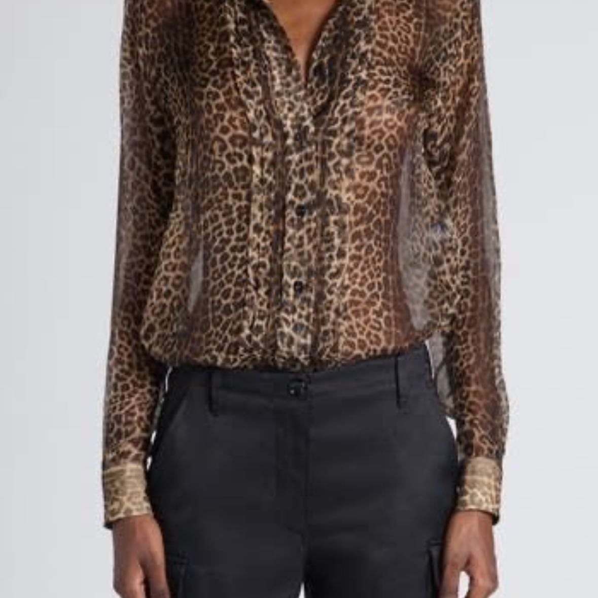 Cheetah print blouse - Bold and we love it