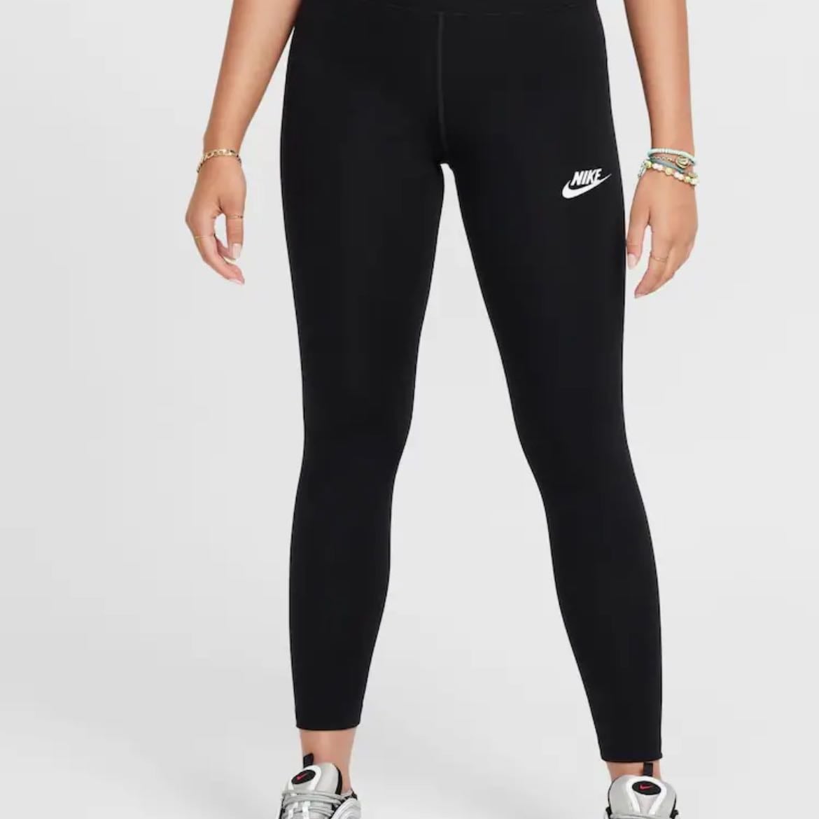 plain black nike leggings !! - also depending on the weather