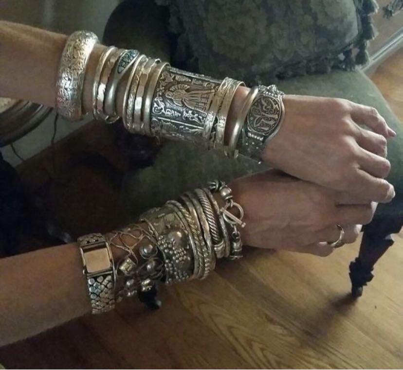Silver bangles