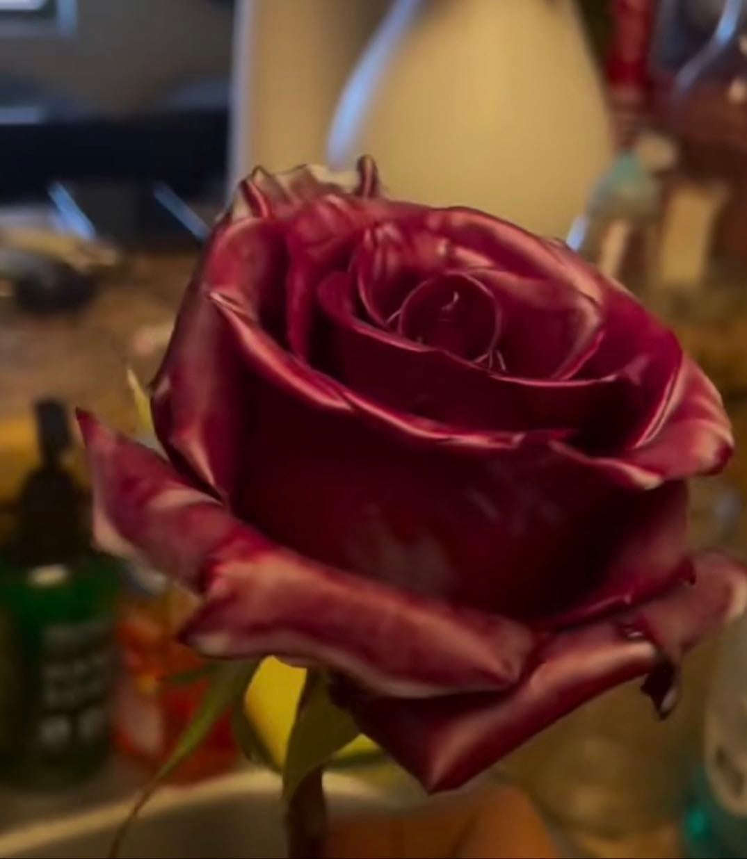 Waxed roses