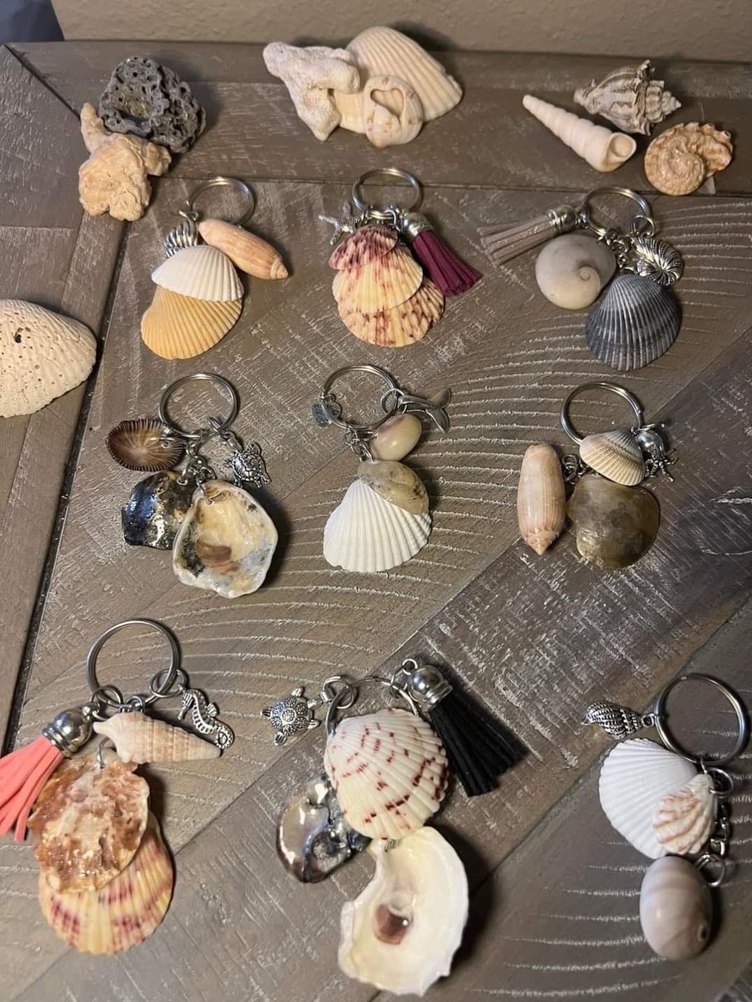 Porte clé coquillage