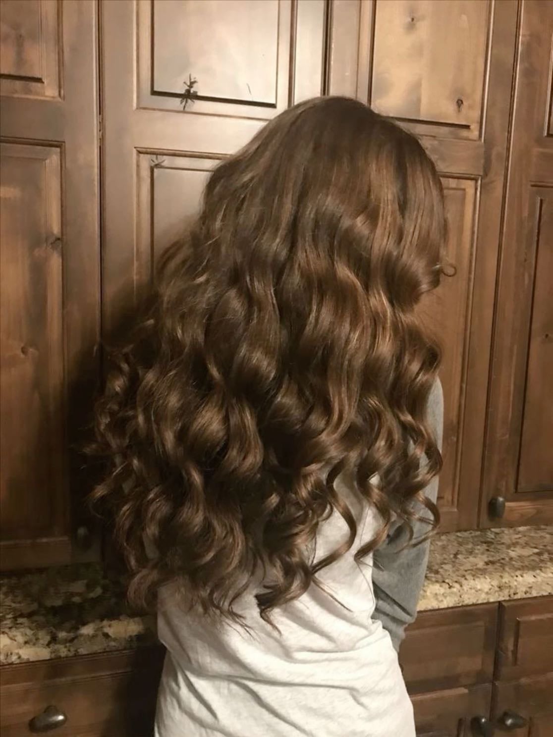 curled hair