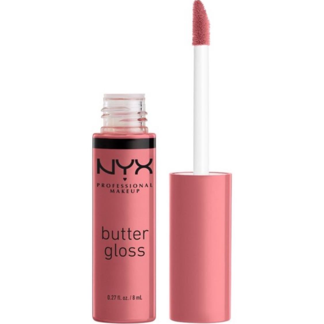 NYX Butter Lipgloss - Tiramisu - Gorgeous color, super smooth and hold fairly well, my go to color dances and events