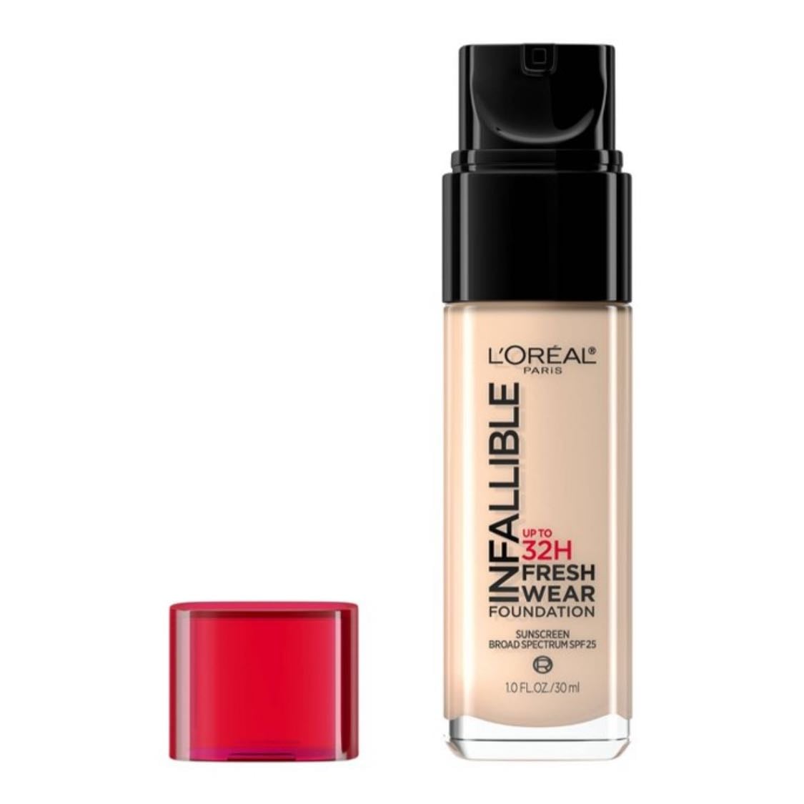 L'Oreal Paris Infallible Foundation with SPF - 405 Porcelain - Good coverage but gets cakey and dry very fast without a shit ton of moisturizer