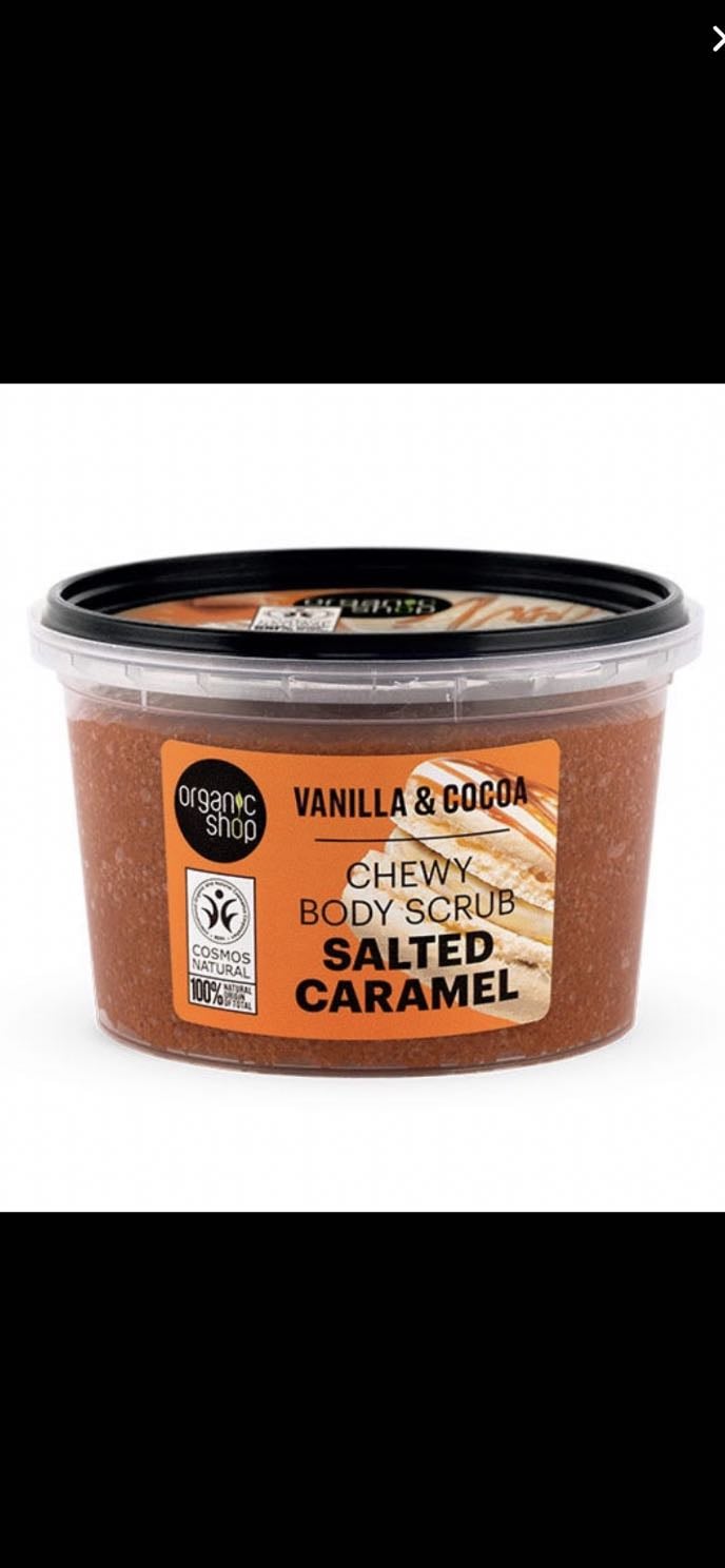Chewy Body Scrub Salted Caramel - Organic Shop