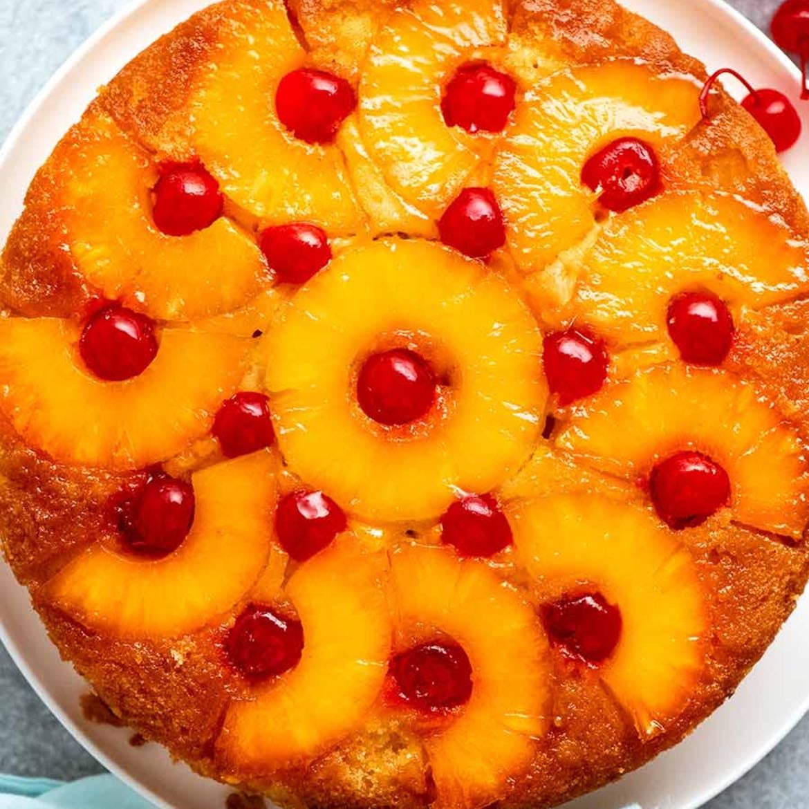 Pineapple upside down cake