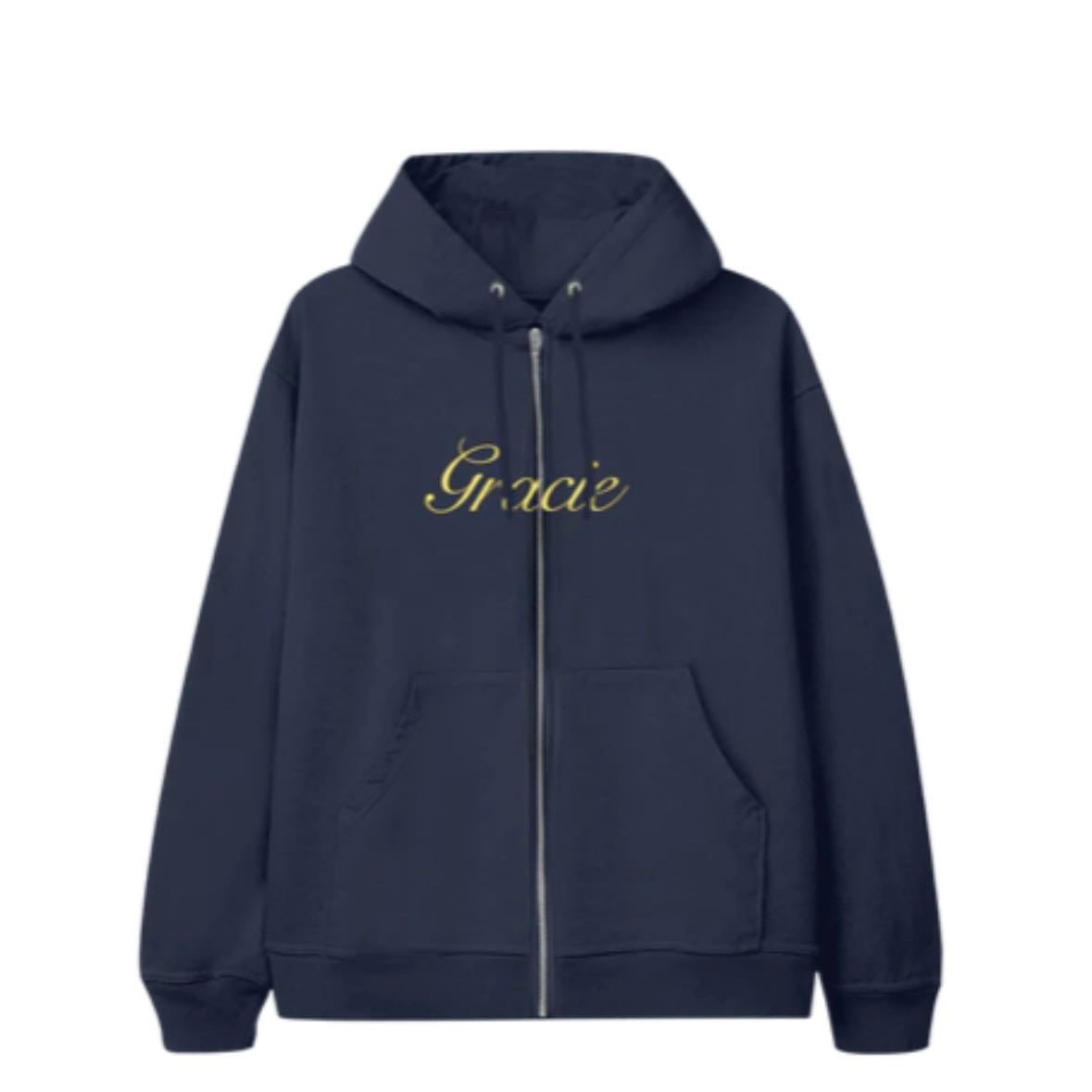 i love you i’m sorry zip up hoddie - -gracie abrams