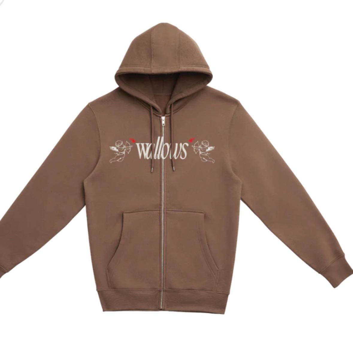 angel zip up hoodie - -wallows
