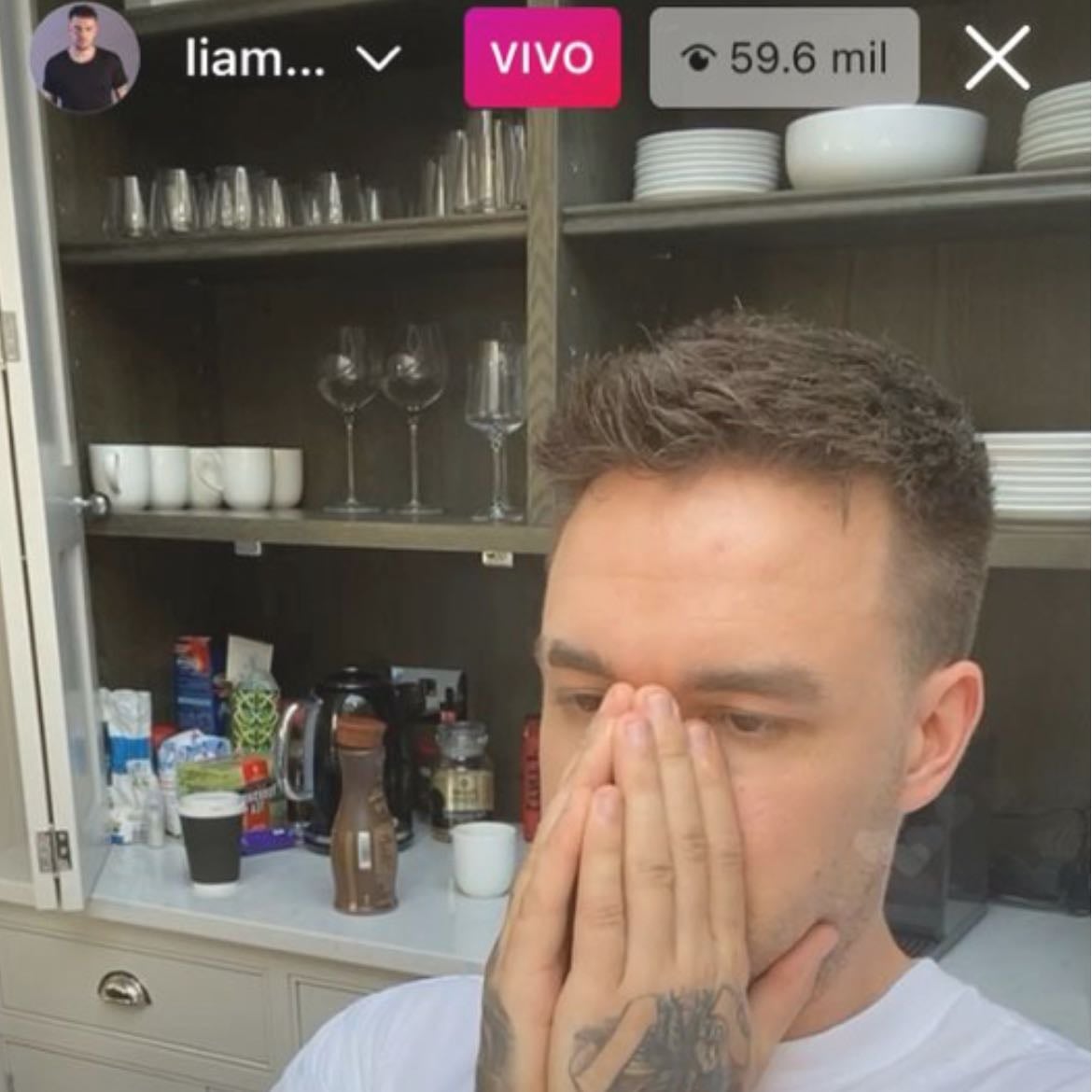 instagram live liam - silly guy