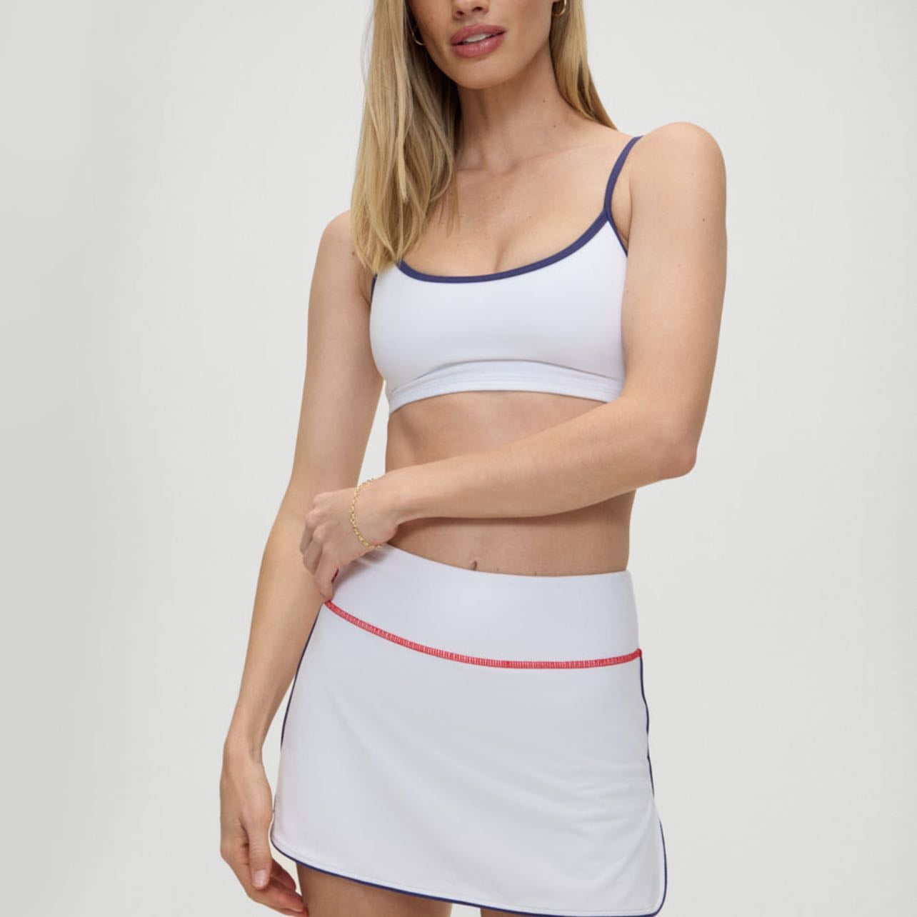 Frankies Bikinis - Reine Scoop Bralette and Mini tennis Skort