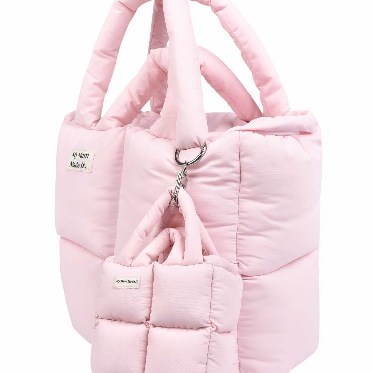 PUFFER TOTE BAG - PINK My mum made it