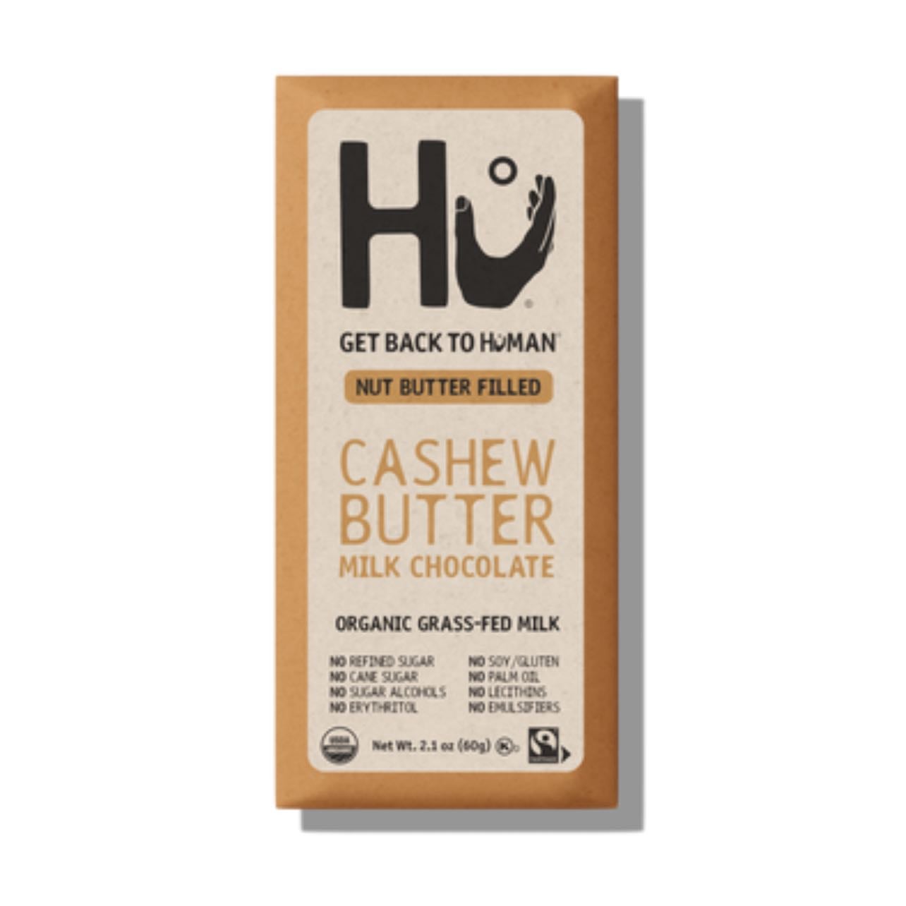 Hu Kitchen milk chocolate bar - Flavor: Cashew butter