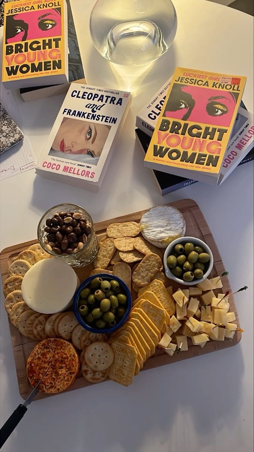 book club - charcuterie, wine
