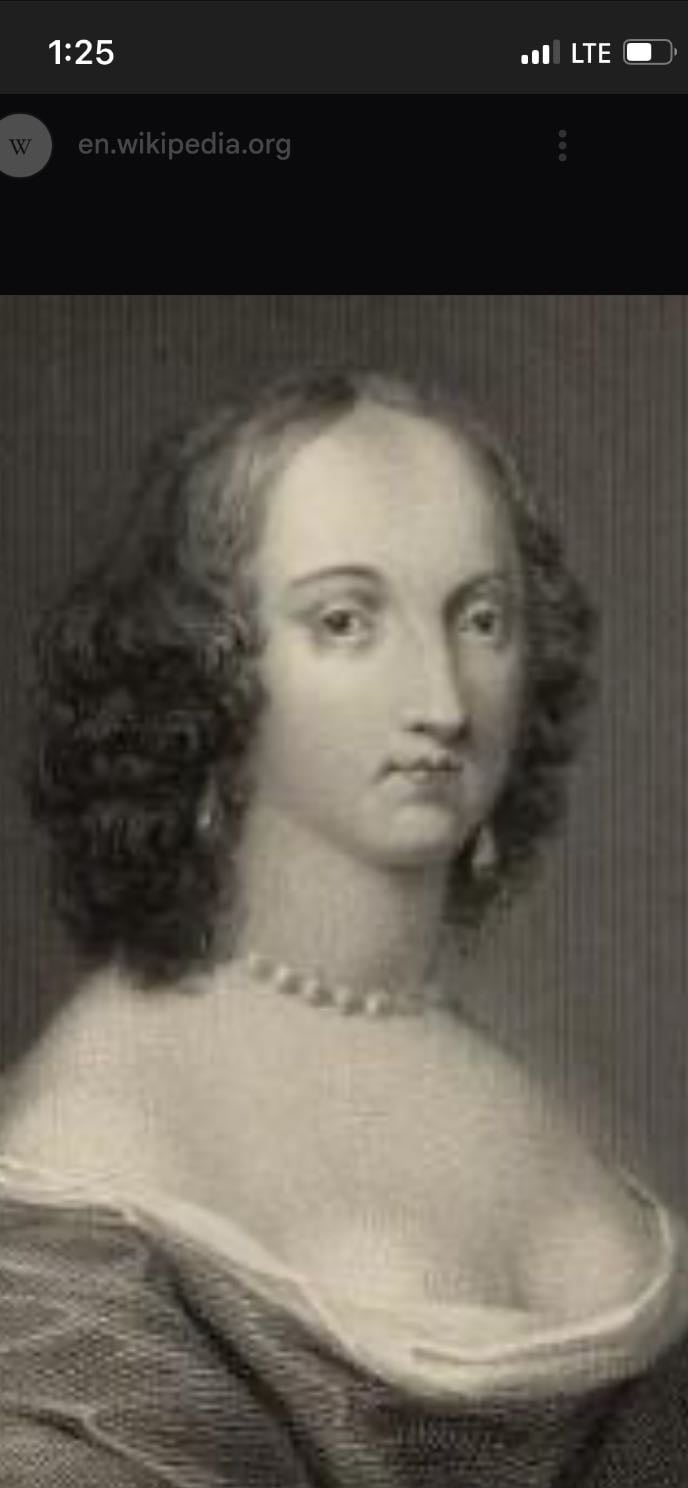 Katherine Philips - 16th century poet